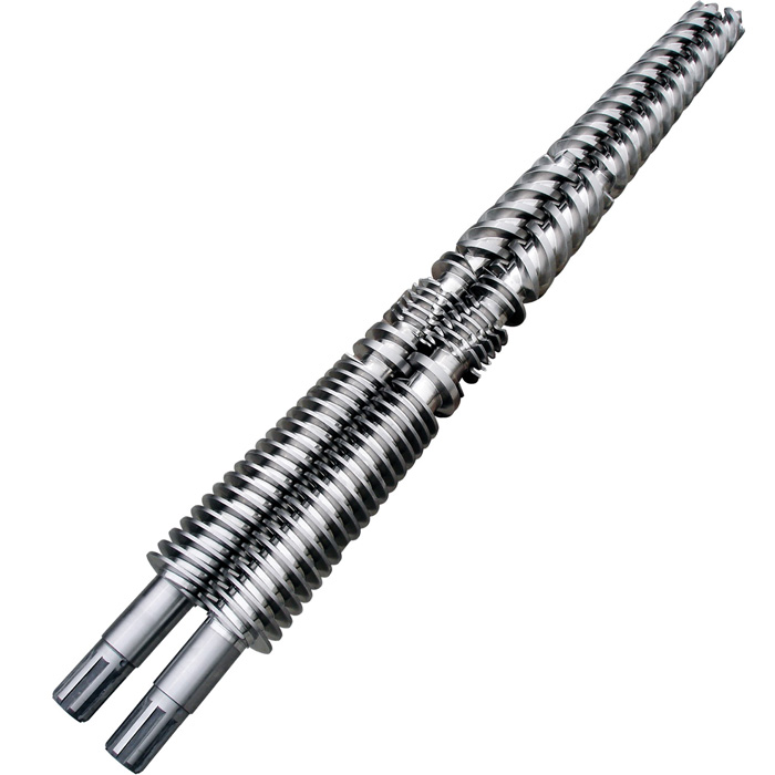 Ano ang mga katangian ng conical twin screw barrel?